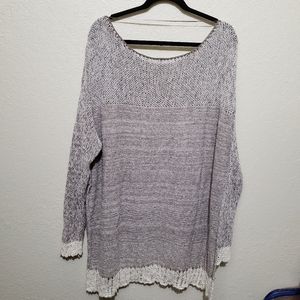 Free people grey oversized tunic